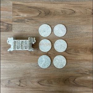 6 New Indian Marble Coasters